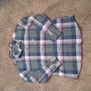 Eddie Bauer Boyfriend Fit Plaid Shirt